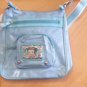 Betty Boop Blue Crossbody Bag